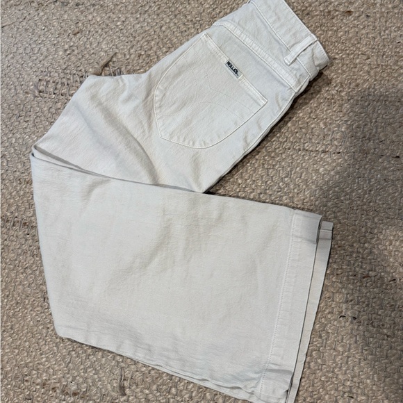 ROLLA'S Cream High Rise Wide Leg Pants - Picture 1 of 4